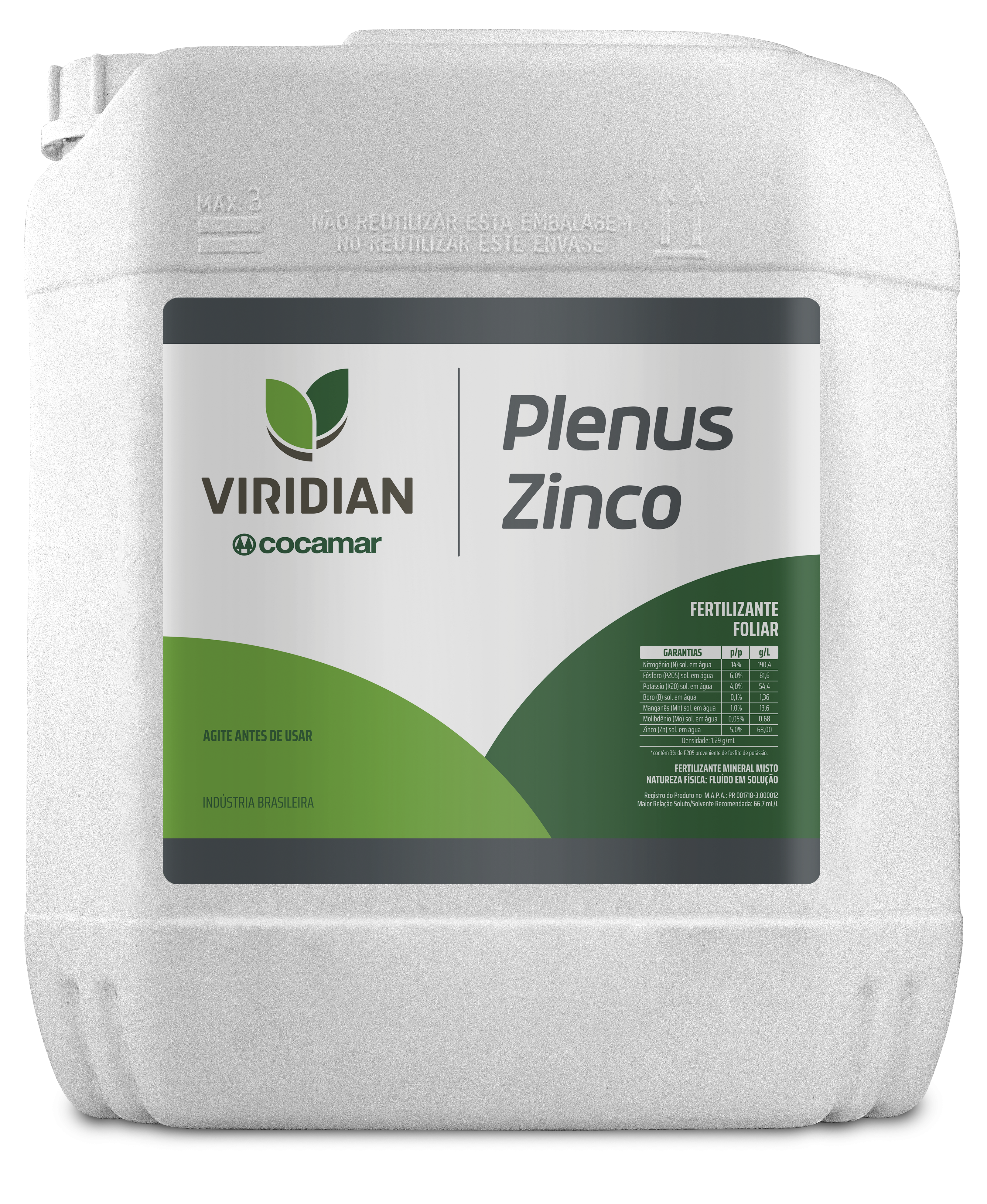 Imagem da Viridian Plenus Zinco