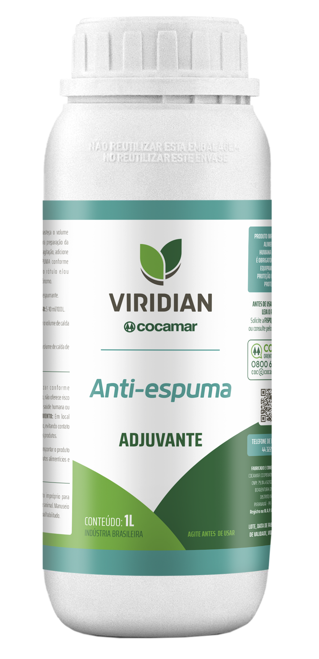 Embalagem Viridian Anti-espuma