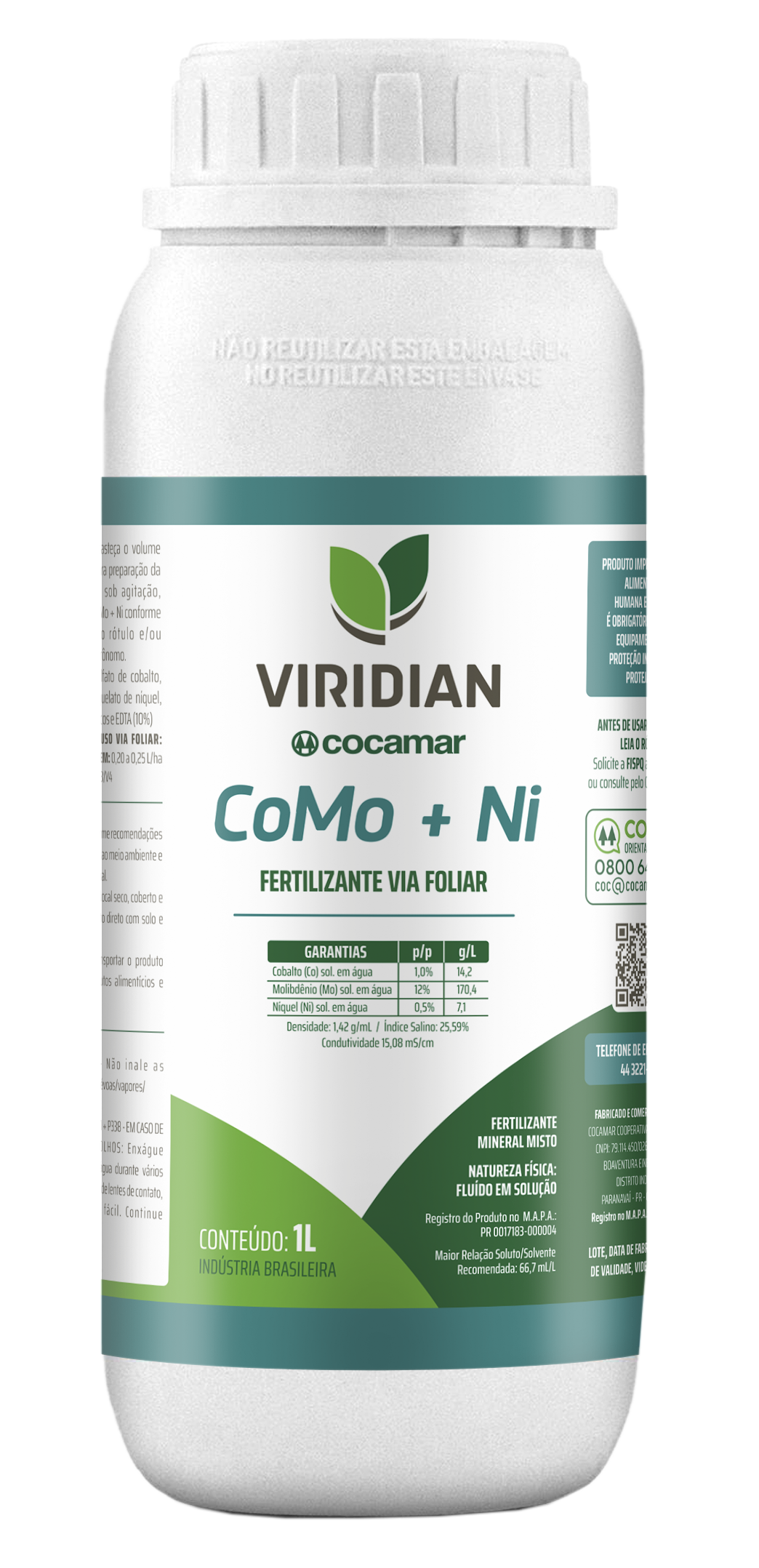 Imagem da Viridian CoMo + Ni