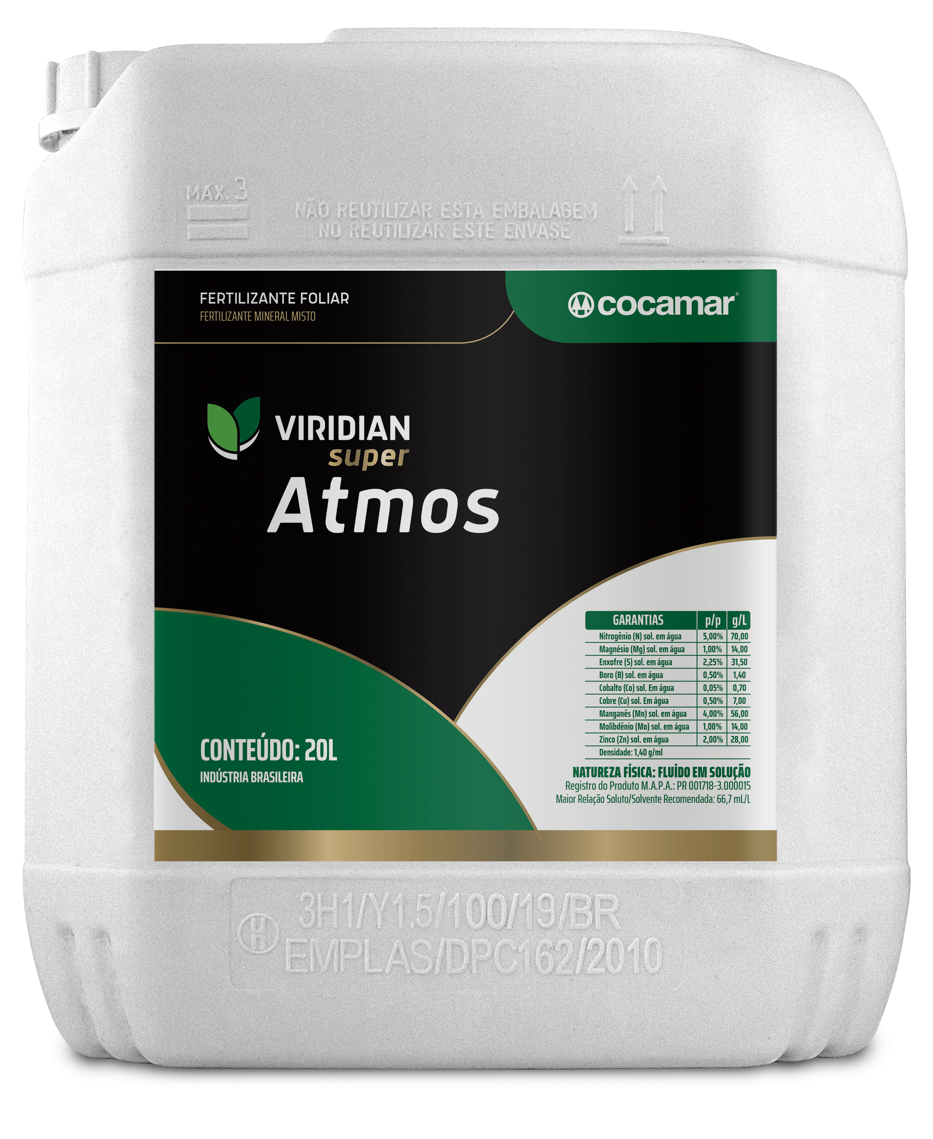 Embalagem Viridian Super Atmos